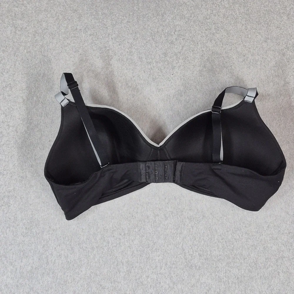 Calvin Klein Women Bra Large Black T Shirt Underwired Strap Adjustable